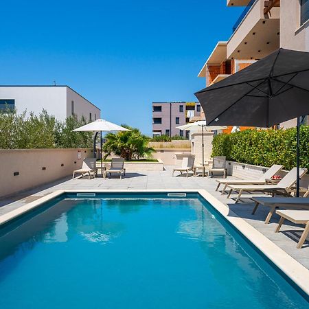 Sea Bay View Apartment - Appartement Avec Piscine Et Magnifique Vue Sur Mer Sveti Filip i Jakov Dış mekan fotoğraf