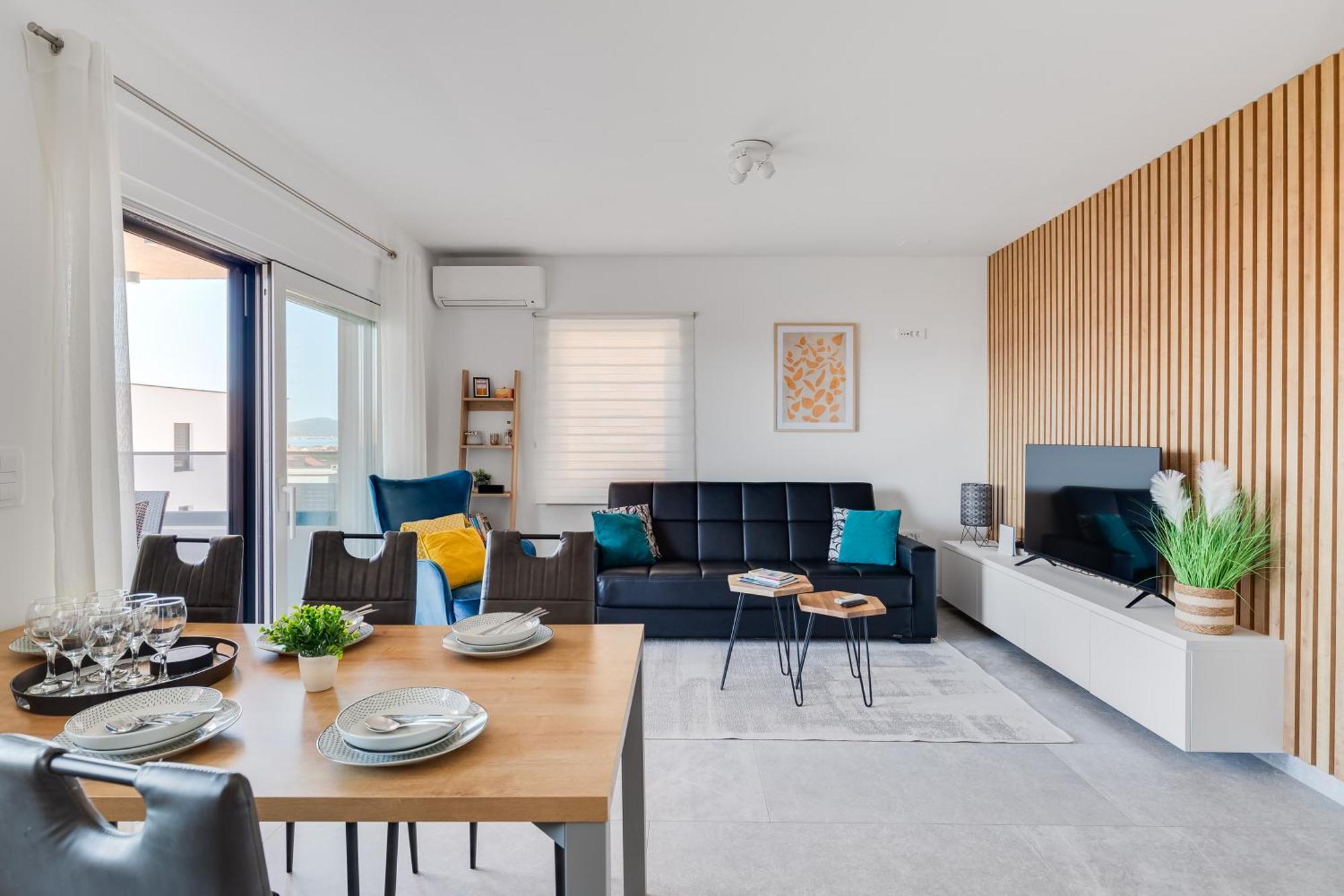 Sea Bay View Apartment - Appartement Avec Piscine Et Magnifique Vue Sur Mer Sveti Filip i Jakov Dış mekan fotoğraf